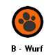 B - Wurf